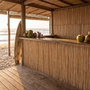 Ver imagem 7 de Esteira em Rolo de Bambu Natural 5m x 1m Revestimento para Fundo de Vitrine e Loja Marrom