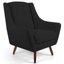 Ver imagem 6 de Kit 02 Poltronas Juliet Pés De Madeira B-300 Preto