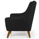 Ver imagem 3 de Kit 02 Poltronas Juliet Pés De Madeira B-300 Preto