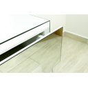 Ver imagem 3 de Mesa de Cabeceira Espelhada - Puxador Meia Cava - Tamanho Plus Size - Mobília Express