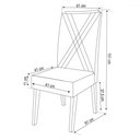 Ver imagem 4 de Mesa de Jantar 4 Lugares Coxilha Mel/bege - Viero Móveis