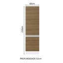 Ver imagem 3 de Paneleiro Armário de Cozinha 100% MDF 60 cm 2 Portas Branco/Rustic Acordes Madesa