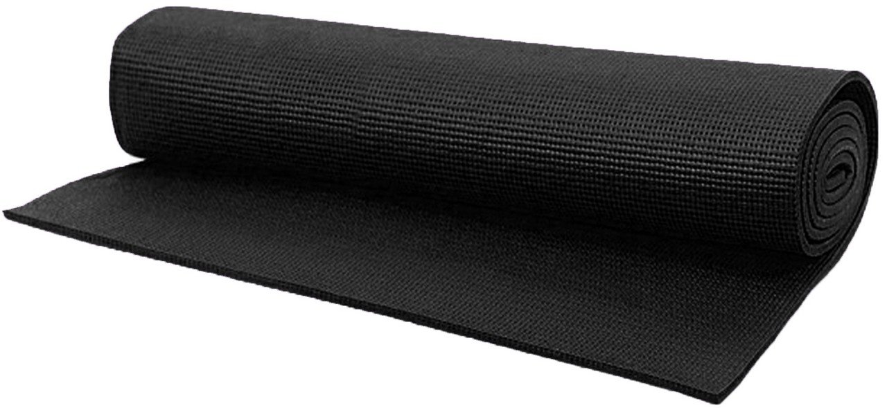 Tapete Yoga Mat Pilates Fitness Ginástica 170x60cm 5mm Grande Preto