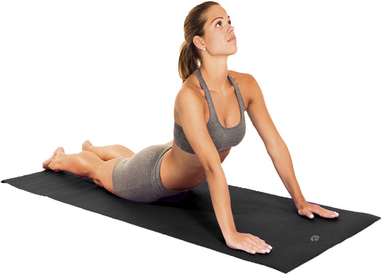 Tapete Yoga Mat Pilates Fitness Ginástica 170x60cm 5mm Grande Preto