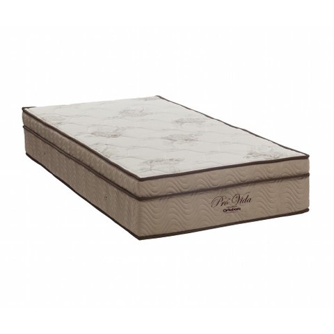Colchão Solteiro Ortobom Pró Vida Superpocket Creme/Branco 30x108x198