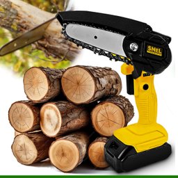 Moto Serra Recarregável Portátil Elétrica 21v Bateria Lítio Bivolt Snel - 1