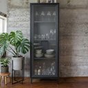 Ver imagem 2 de Cristaleira Estante Alta Refresh 148,5cm com Porta de Vidro e 3 Prateleiras para Sala de Estar Cor: