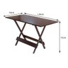 Kit 4 Jogos De Mesa Com 4 Cadeiras De Madeira Dobravel 120X70 - Imbuia - Marrom - 2