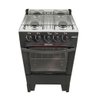 Fogão de Piso Sirius 4 Bocas Forno Easy Clean Braslar Preto - 2
