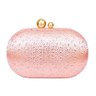 Bolsa Clutch Rosa com Cristais Camila Único - 1