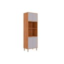 Ver imagem 1 de Paneleiro de Cozinha Esplêndida Torre Quente 2 Fornos C- 4 Portas 70cm Cinamomo-Platina - MGM