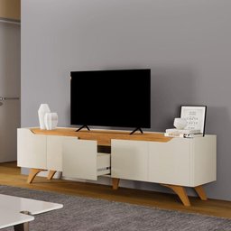 Rack Atenas Cor:off White/naturalle - 6