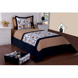 Colcha Davi Dog Solteiro 03 pçs - 1