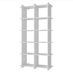 Estante de Livros Moderno 90cmx181cm Bx 0106 Encaixe Brv Móveis - 3