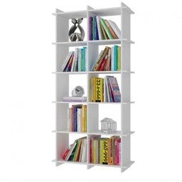 Estante de Livros Moderno 90cmx181cm Bx 0106 Encaixe Brv Móveis - 2