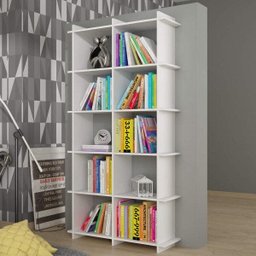 Estante de Livros Moderno 90cmx181cm Bx 0106 Encaixe Brv Móveis - 1