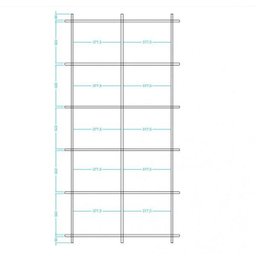 Estante de Livros Moderno 90cmx181cm Bx 0106 Encaixe Brv Móveis - 4
