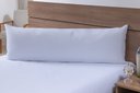 Ver imagem 1 de Fronha para Travesseiro de Corpo 1,40mx45cm 100% Algodão 200 Fios Branco