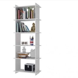 Estante de Livros Moderno 67,5cmx181cm Bx 0206 Encaixe Brv Móveis - 2