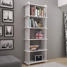 Estante de Livros Moderno 67,5cmx181cm Bx 0206 Encaixe Brv Móveis - 1