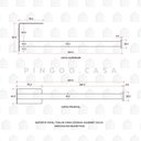 Ver imagem 5 de Suporte Papel Toalha Para Cozinha Gourmet Biguá Pingoo.casa - Dourado