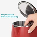 Ver imagem 5 de Secura Chaleira Elétrica Inox Parede Dupla 1.7l 1500w (vermelho)