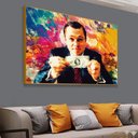 Ver imagem 1 de Quadro O Lobo de Wall Street:90x60 cm/PRETA