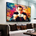 Ver imagem 2 de Quadro O Lobo de Wall Street:90x60 cm/PRETA