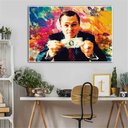 Ver imagem 3 de Quadro O Lobo de Wall Street:90x60 cm/PRETA