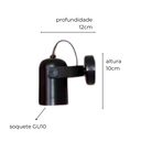 Ver imagem 5 de Luminária de Parede Arandela Articulada Spot Ligabue Marrom Cortem