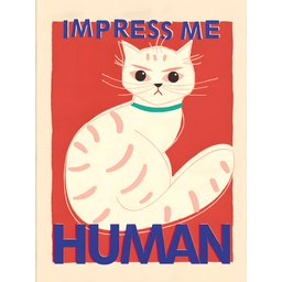 Quadro Decorativo Quarto Gato Moderno Criativo - 1