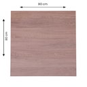 Ver imagem 2 de Mesa Zeta 77,50 cm (Altura) com Tampo em MDP Quadrado 80 cm Imbuia