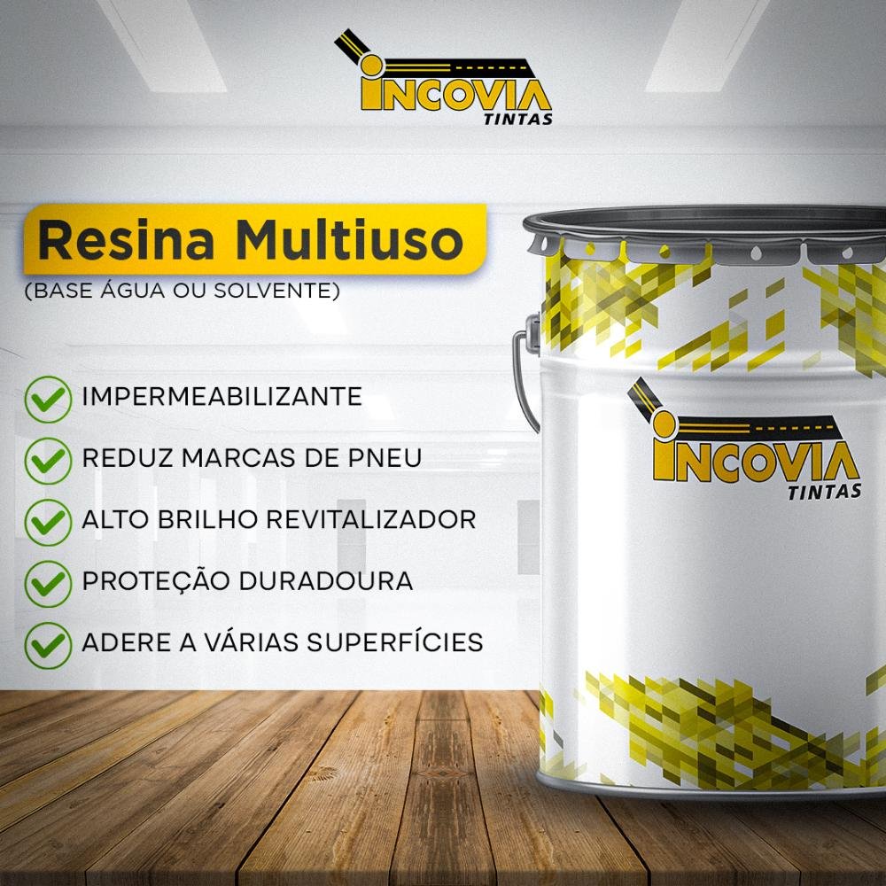 Resina Multiuso Solvente - Amarelo- 18l - 5