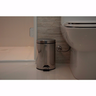 Lixeira 5 Litros Pedal Aco Inox Cesto Removível - 3