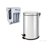 Lixeira 5 Litros Pedal Aco Inox Cesto Removível - 1