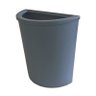Lixeira meia-Lua em polietileno cinza 12 litros - 1