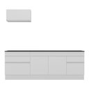 Ver imagem 7 de Armário de Cozinha Compacta 220cm com Rodapé Veneza Multimóveis V2109 Branco