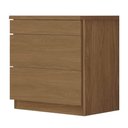 Ver imagem 1 de Mesa De Cabeceira Para Quarto 3 Gavetas Versátile F08 Freijó - Mpozenato