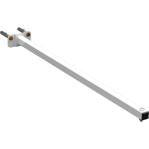 Suporte Refletor Base Reta Braço 60 Cm - Branco