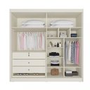Ver imagem 2 de Guarda Roupa Casal Espelho 4 Portas 3 Gavetas Nantes Off White Móveis Europa