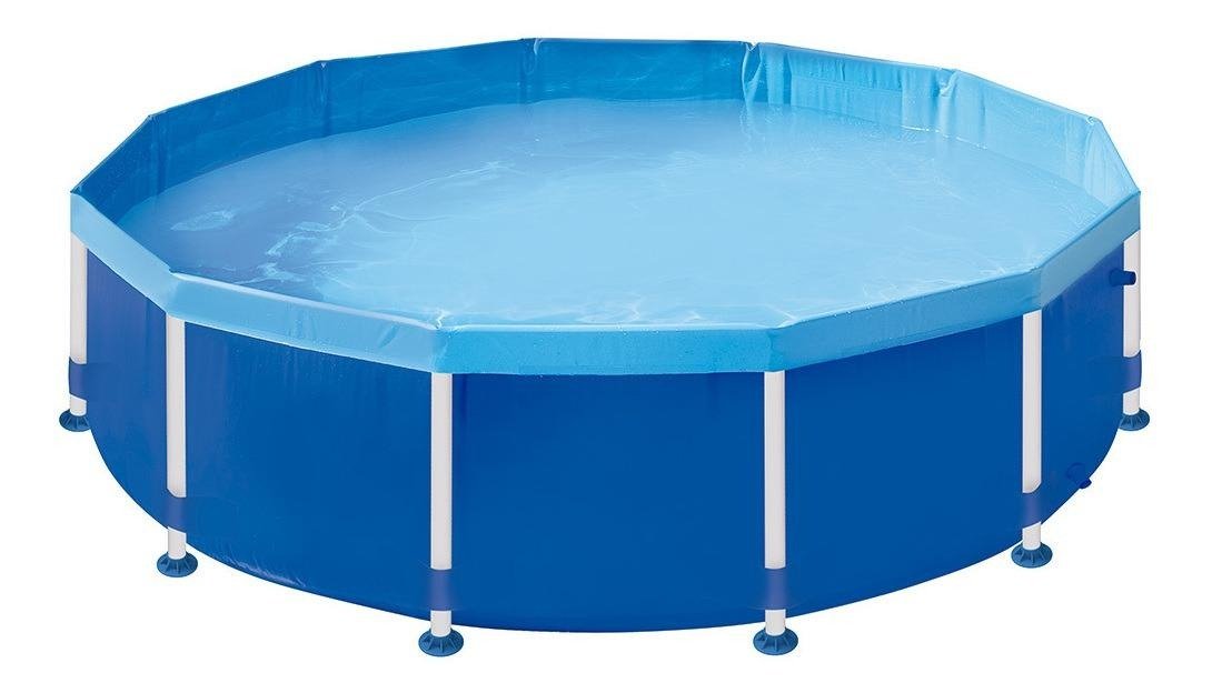 Piscina Estrutural Redonda Mor 5500 Litros Azul 1008