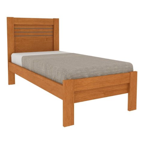 Cama de Solteiro para Colchão 88x188cm Multimóveis CR35461 Cinamomo