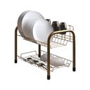 Ver imagem 5 de Kit 2 Escorredores de Louças Beliche Isabela com Porta Copos Dourado