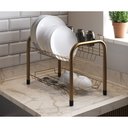 Ver imagem 2 de Kit 2 Escorredores de Louças Beliche Isabela com Porta Copos Dourado