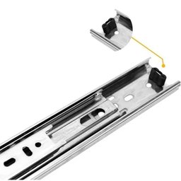1 Par Corrediças Trilho Telescópico 25cm P/ Gaveta Móvel - 3
