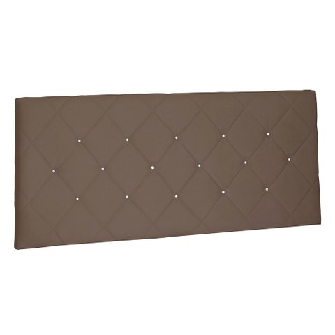 Cabeceira Painel Queen 1,60m Tânia Suede Caramelo - Pallazio