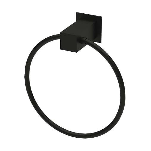 Porta Toalha Bella Argola Preto Fosco Fani - 1