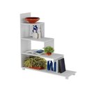Ver imagem 4 de Estante Escada Ladder Organizador 4 Prateleiras MDP 15mm 96cm Branco Mercado Das Prateleiras