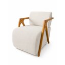 Ver imagem 2 de Poltrona Hope Luxo Estofada em Boucle Bege
