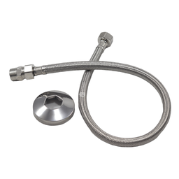 Engate Flexivel Trancado Inox 40 Cm - 2